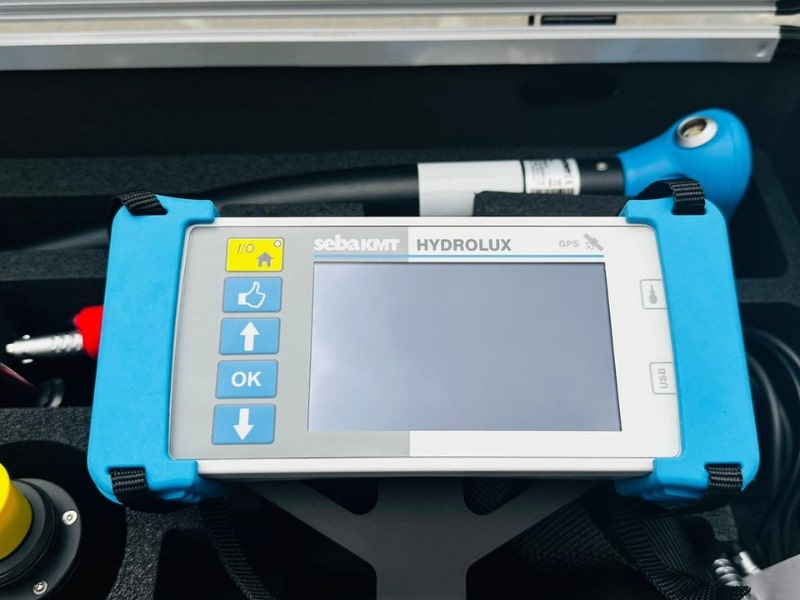 Tracing water leaks with SebaKMT Hydrolux GPS acoustic leak detection device