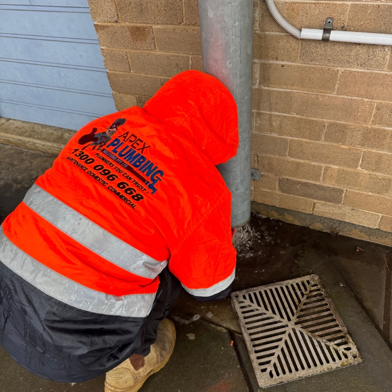 CCTV drain inspection identifying the cause of a blockage