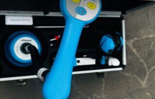 Non-invasive pipe leak detection process using advanced diagnostic tools