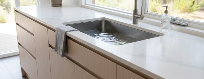 Why Kitchen Sinks Keep Blocking in Sydney Homes (And How to Prevent It) Kitchen sink starting to block in a Sydney home