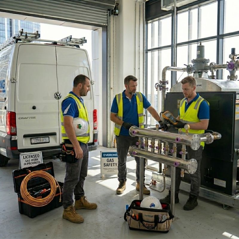 Apex Plumbing Services team of licensed Sydney gas fitters