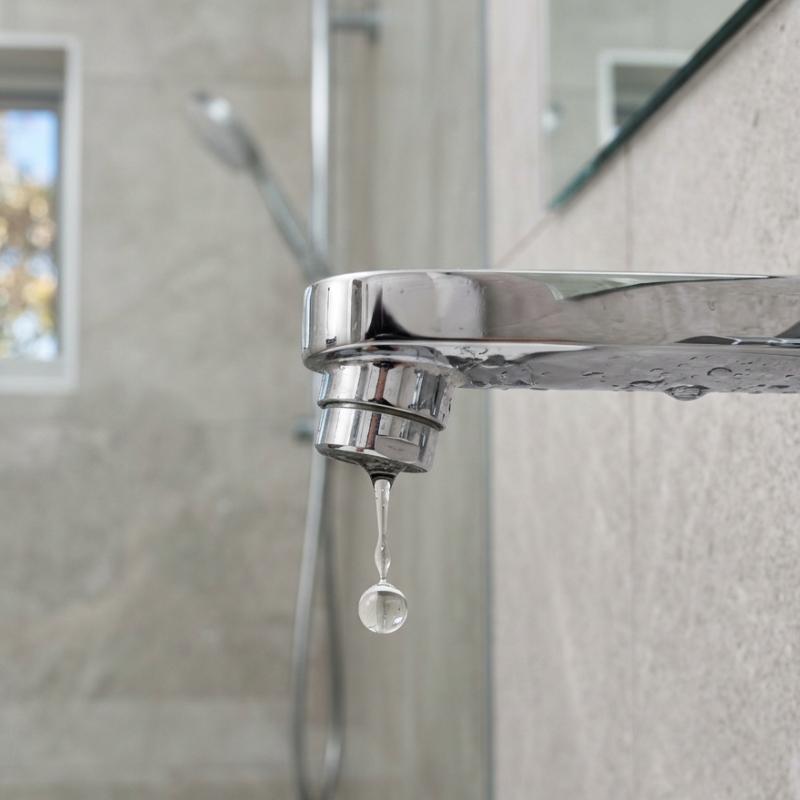 Dripping shower tap wasting water in a Sydney home