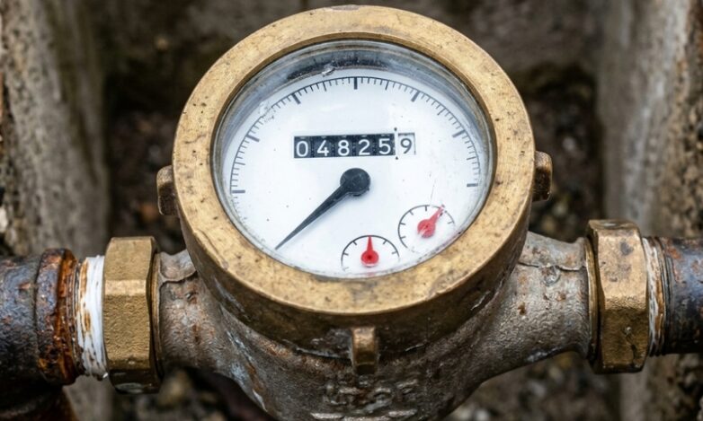 hecking a water meter for a hidden leak